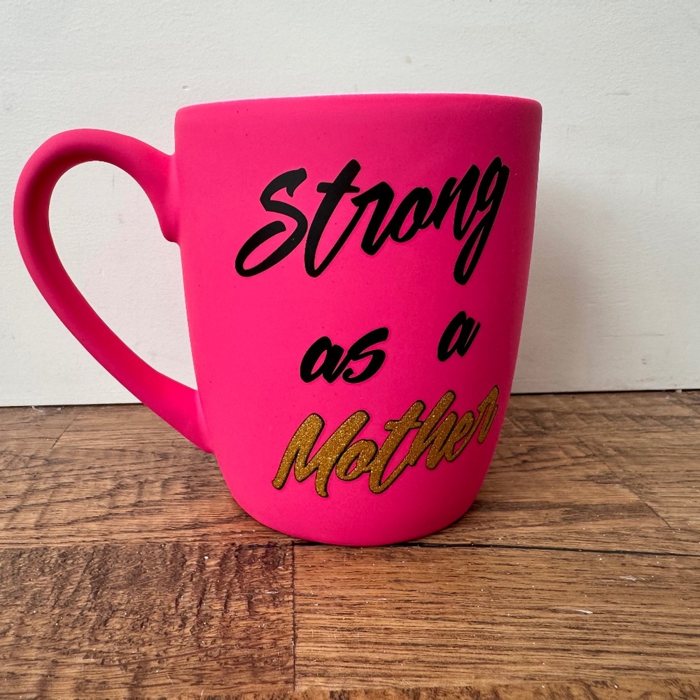 Sheffield Home Soft Touch‎ Strong As A Mother Glitter Coffee Mug